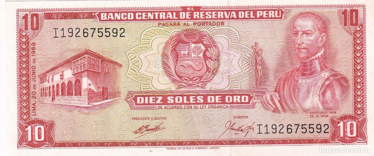 Banconote internazionali: CRBX2145 BILLETE PERU 10 SOLES 1969 SIN CIRCULAR