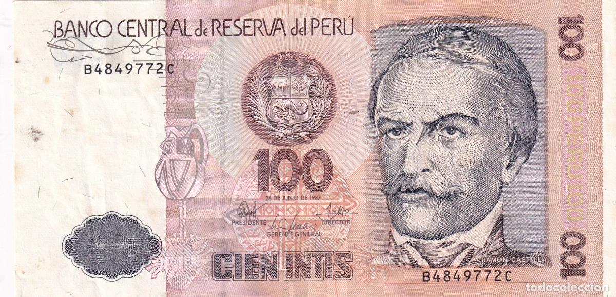 Banconote internazionali: CRBX2149 BILLETE PERU 10 INTIS 1987 SIN CIRCULAR
