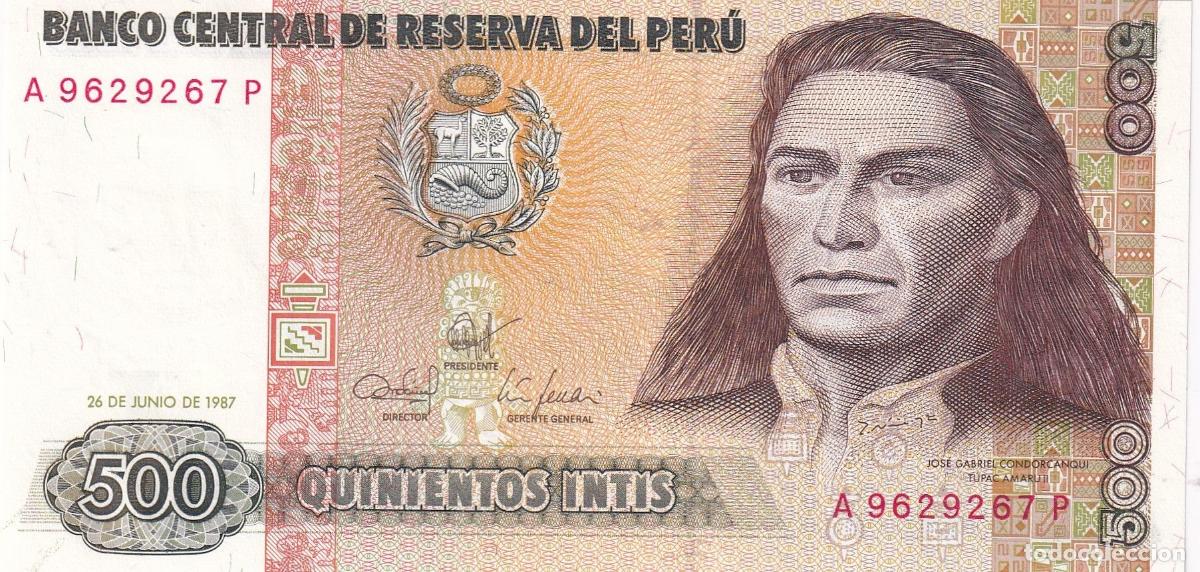 Banconote internazionali: CRBX2151 BILLETE PERU 500 INTIS 1987 SIN CIRCULAR