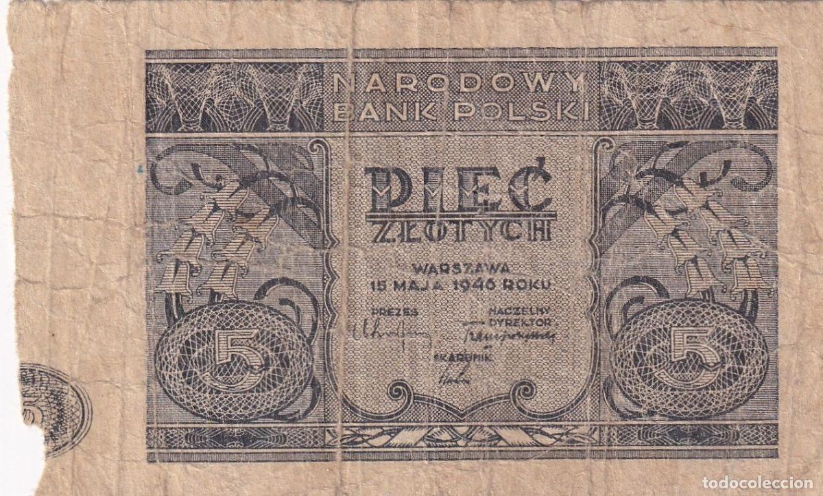 Banconote internazionali: CRBX2164 BILLETE POLONIA 10 ZLOTYCH 1946 USADO CON ROTURA