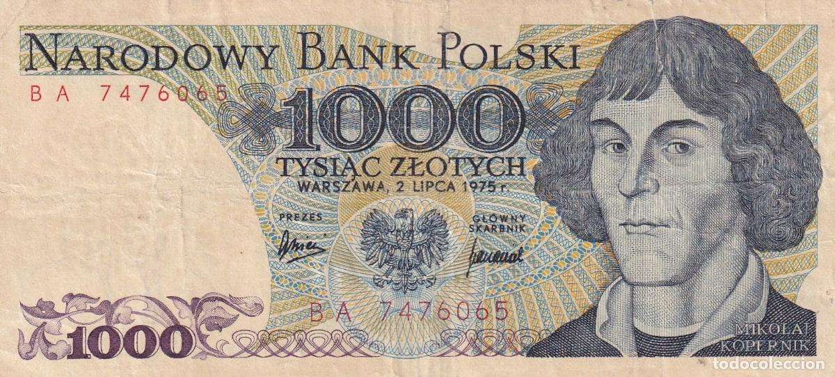 Banconote internazionali: CRBX2179 BILLETE POLONIA 1000 ZLOTYS 1975 BC