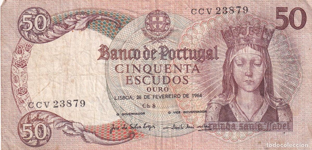 Banconote internazionali: CRBX2185 BILLETE PORTUGAL 50 ESCUDOS 1964 BC
