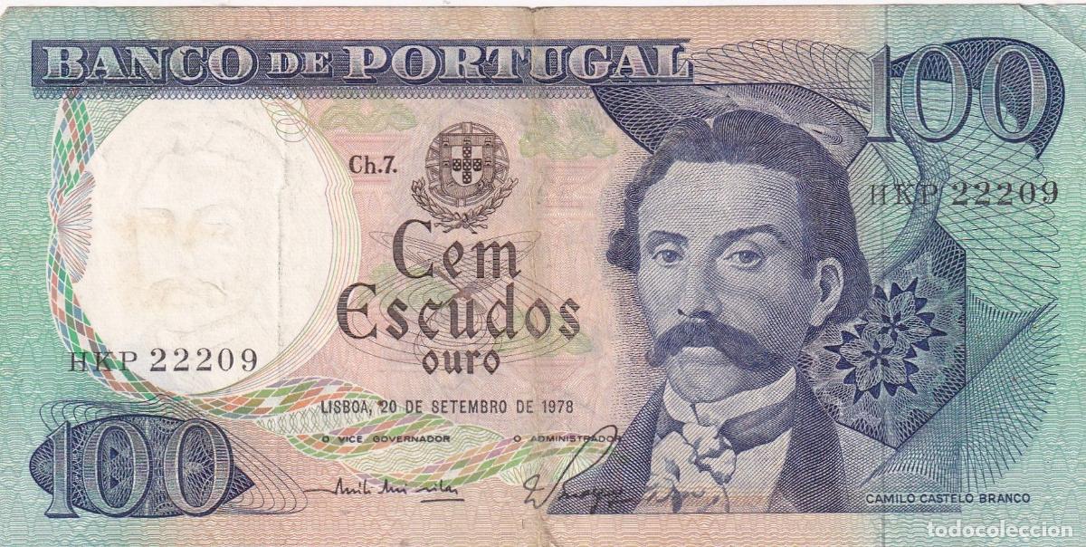 Banconote internazionali: CRBX2193 BILLETE PORTUGAL 100 ESCUDOS 1978 BC