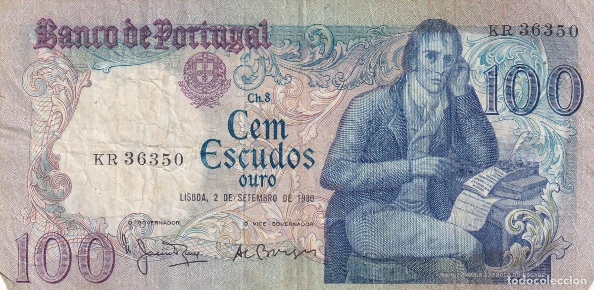 Banconote internazionali: CRBX2194 BILLETE PORTUGAL 100 ESCUDOS 1980 USADO
