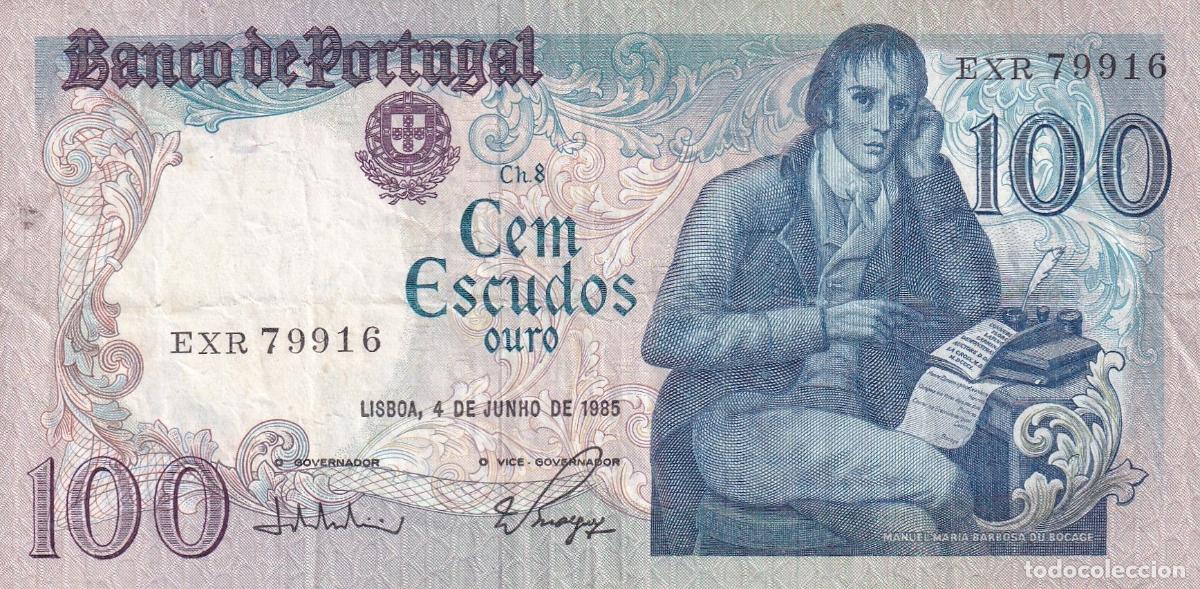 Banconote internazionali: CRBX2195 BILLETE PORTUGAL 100 ESCUDOS 1985 MBC