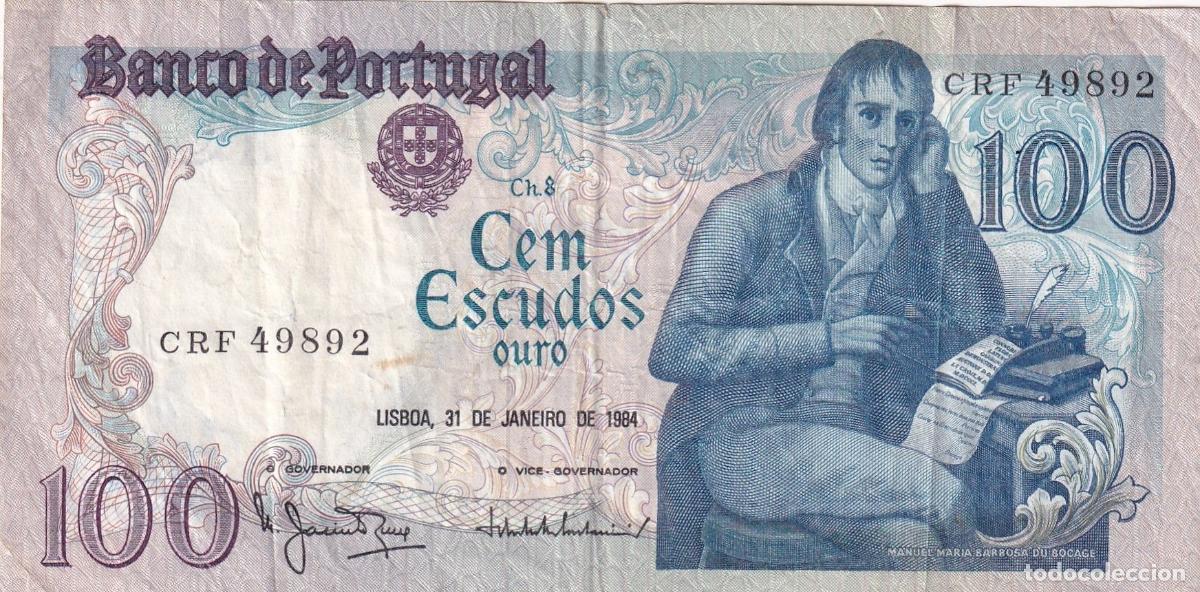 Billets internationaux: CRBX2197 BILLETE PORTUGAL 100 ESCUDOS 1984 BC
