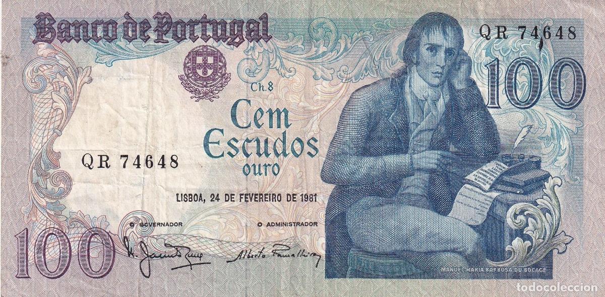 Billets internationaux: CRBX2198 BILLETE PORTUGAL 100 ESCUDOS 1981 BC