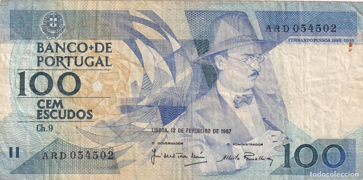 Billets internationaux: CRBX2199 BILLETE PORTUGAL 100 ESCUDOS 1987 USADO