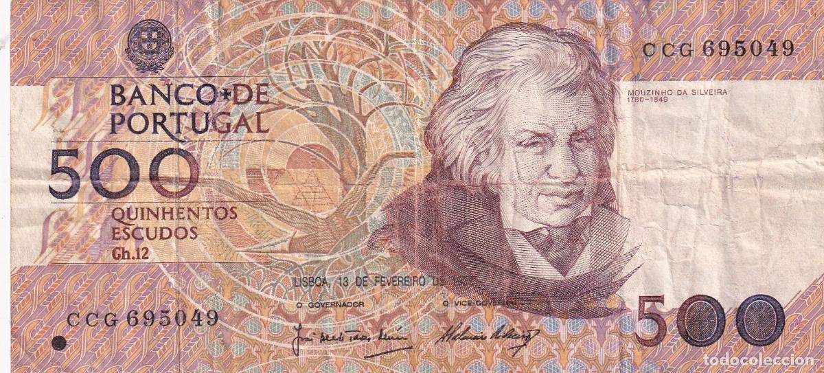 Billets internationaux: CRBX2201 BILLETE PORTUGAL 500 ESCUDOS 1982 BC