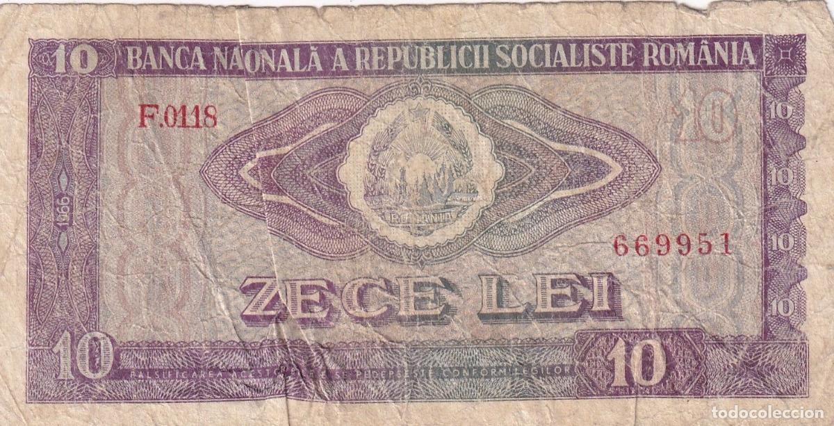 Billets internationaux: CRBX2226 BILLETE RUMANIA 10 LEU USADO