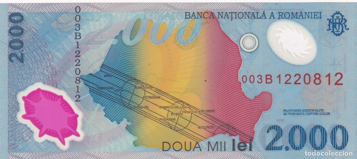 Banconote internazionali: CRBX2227 BILLETE RUMANIA 2000 LEU 2000 SIN CIRCULAR