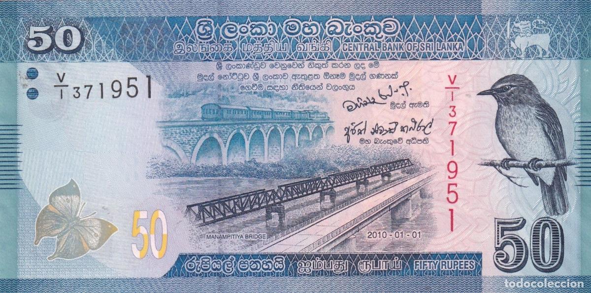 Billets internationaux: CRBX2282 BILLETE SRI LANKA 50 RUPIAS SIN CIRCULAR
