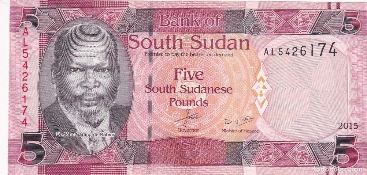 Billets internationaux: CRBX2289 BILLETE SUDAN DEL SUR 5 POUNDS 2015 SIN CIRCULAR