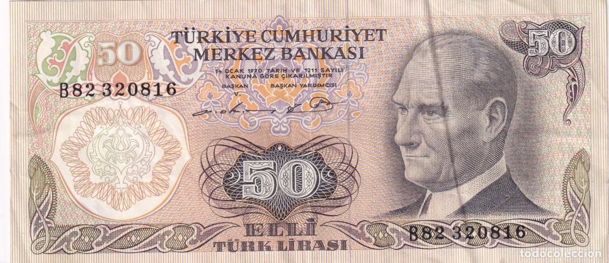 International Banknotes: CRBX2312 BILLETE TURQUIA 50 LIRAS 1970 BC