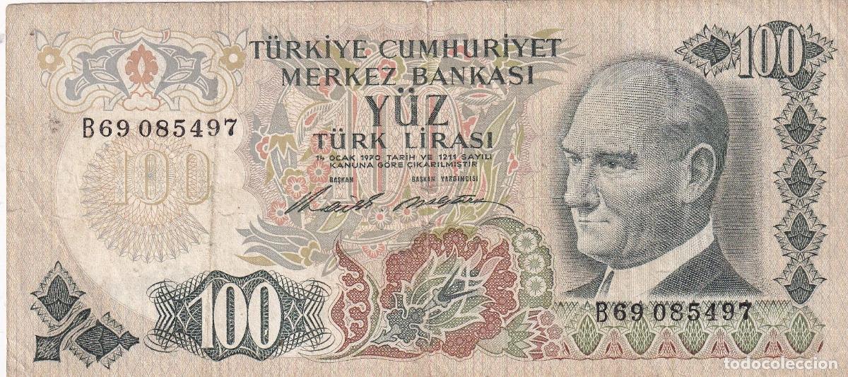 International Banknotes: CRBX2313 BILLETE TURQUIA 100 LIRAS 1970 BC