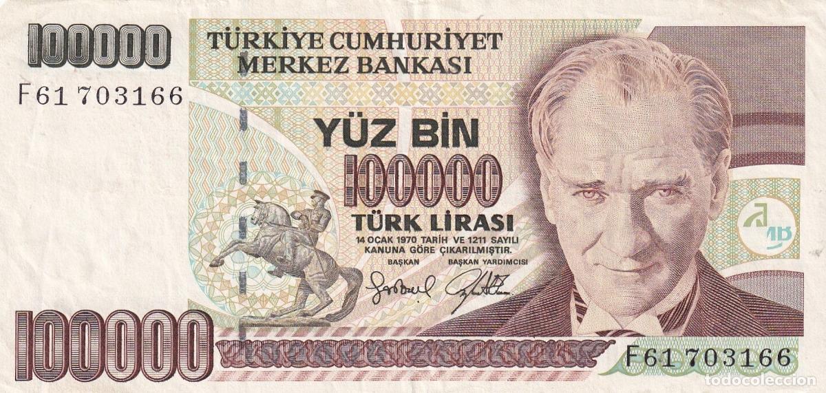 International Banknotes: CRBX2321 BILLETE TURQUIA 100.000 LIRAS 1970 MBC
