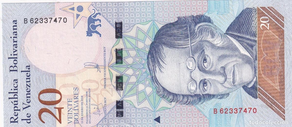 Banconote internazionali: CRBX2371 BILLETE VENEZUELA 20 BOLIVARES 2018 SIN CIRCULAR