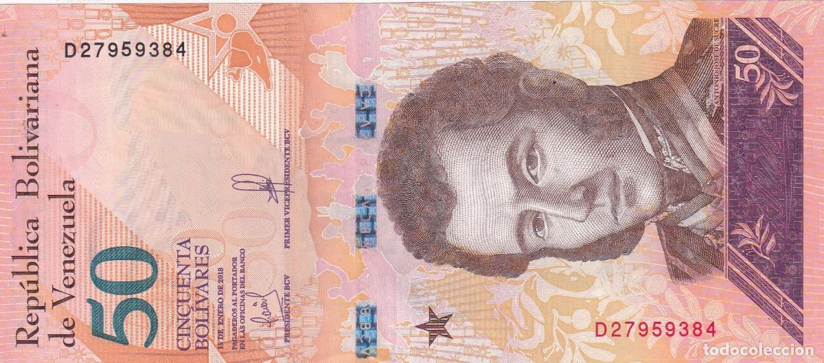 Banconote internazionali: CRBX2373 BILLETE VENEZUELA 50 BOLIVARES 2018 SIN CIRCULAR