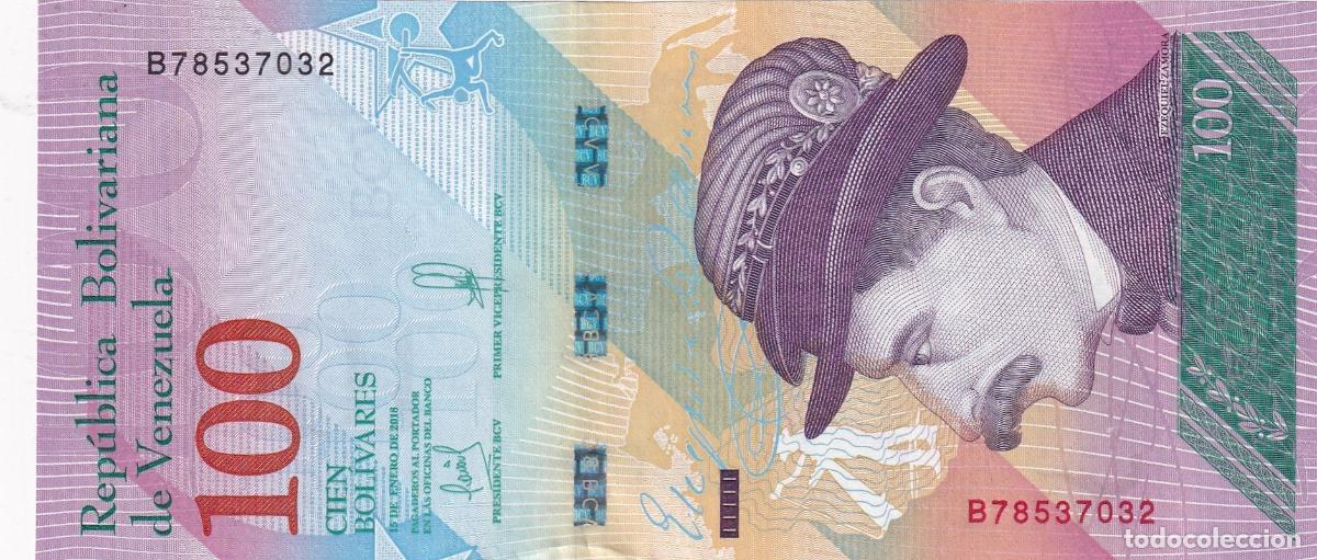 Banconote internazionali: CRBX2380 BILLETE VENEZUELA 100 BOLIVARES 2018 SIN CIRCULAR