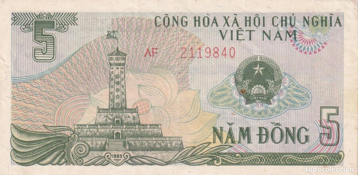 Banconote internazionali: CRBX2391 BILLETE VIETNAM 5 DONG 1985 EBC