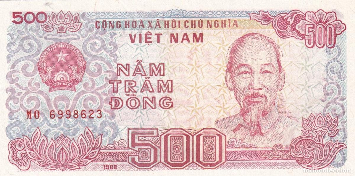 Banconote internazionali: CRBX2395 BILLETE VIETNAM 500 DONG 1988 SIN CIRCULAR