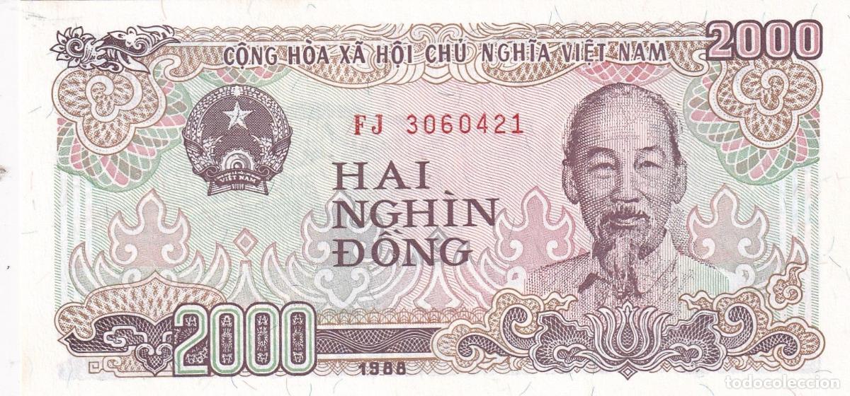Banconote internazionali: CRBX2397 BILLETE VIETNAM 2000 DONG 1988 SIN CIRCULAR