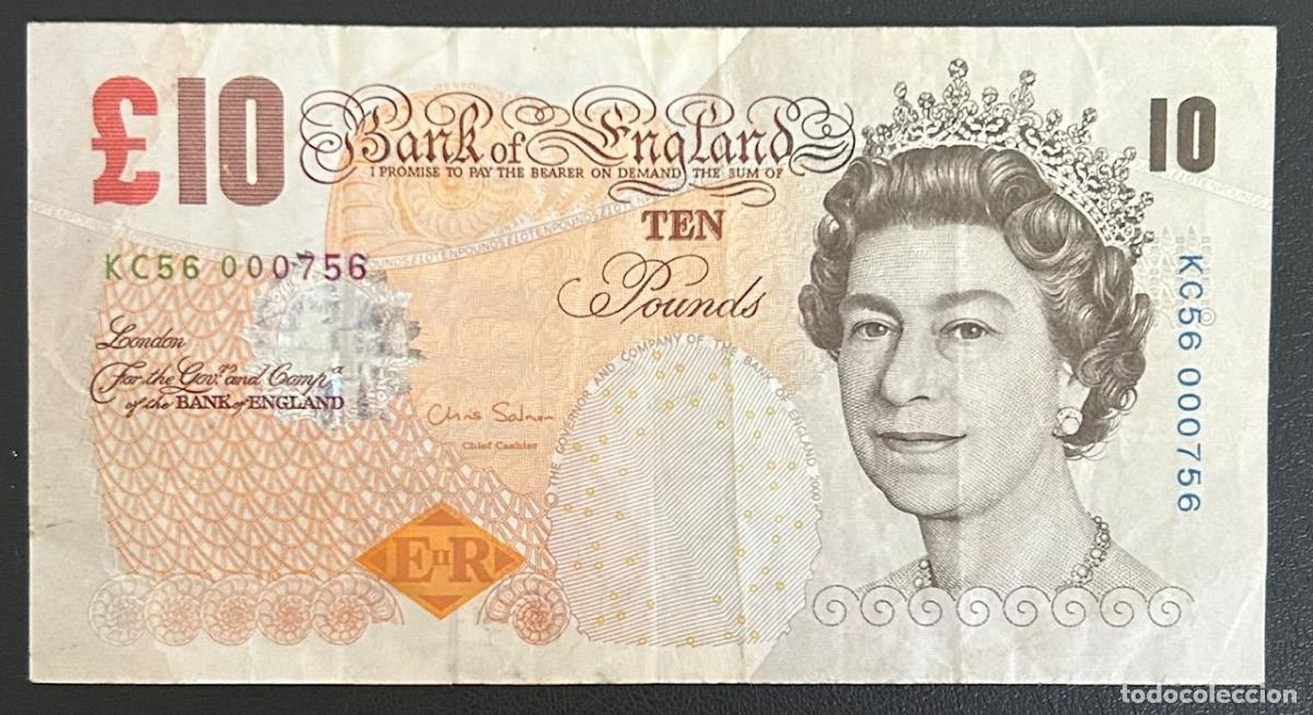 Banconote internazionali: CRBX2452 BILLETE INGLATERRA 10 LIBRAS USADO