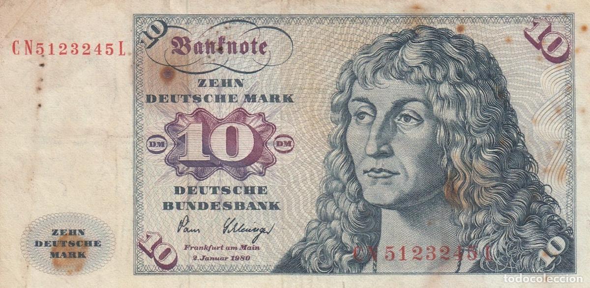 Billets internationaux: CRBX0468 BILLETE ALEMANIA 10 MARCOS 1980 MC