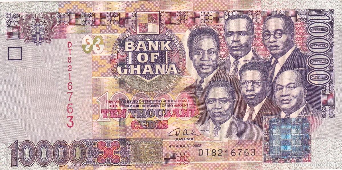 International Banknotes: CRBX2470 BILLETE GHANA 10 CEDIS 2003 MBC