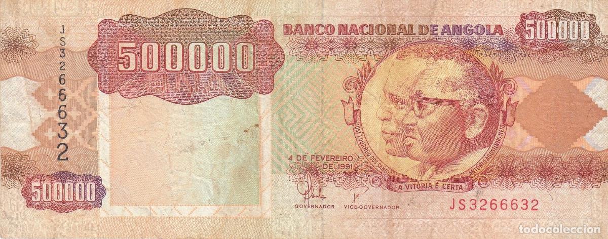 Banconote internazionali: CRBX1162 BILLETE ANGOLA 500000 KWANZAS 1991 MC
