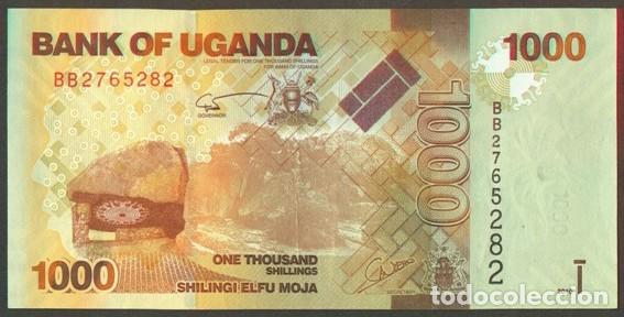 Banconote internazionali: UGANDA. 1000 shillings 2010. Fauna. Antilopes