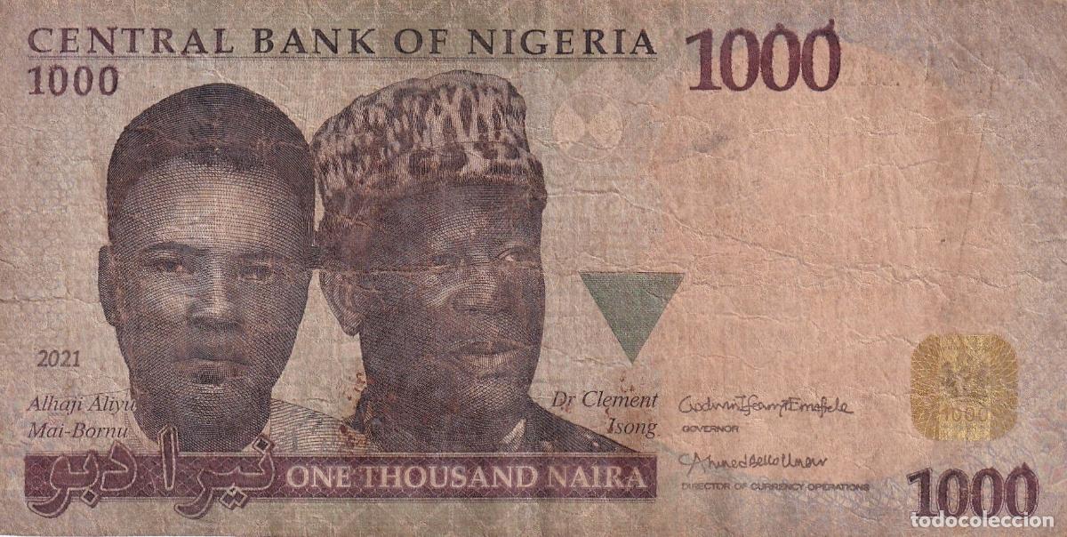 International Banknotes: CRBX1837 BILLETE NIGERIA 1000 NAIRA 2021 BC