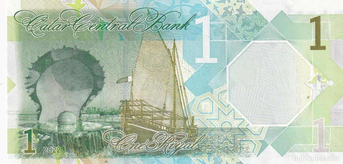 Billetes extranjeros: CRBX1839 BILLETE QATAR 1 RIAL SIN CIRCULAR - Foto 2