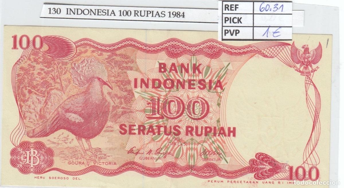 Billets internationaux: CRJ0130 BILLETE INDONESIA 100 RUPIAS 1984 P-122a