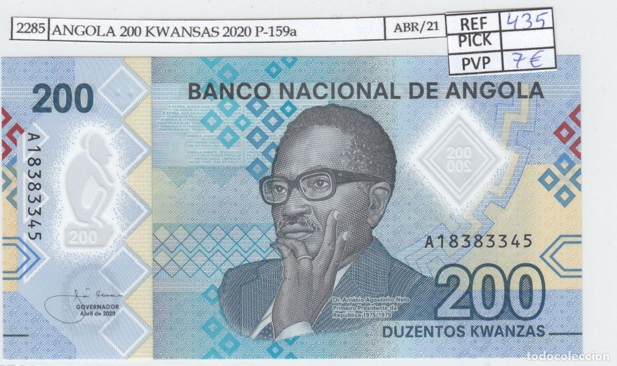 Internationale Banknoten: CRJ2285 BILLETE ANGOLA 200 KWANSAS 2020 P-159a SIN CIRCULAR