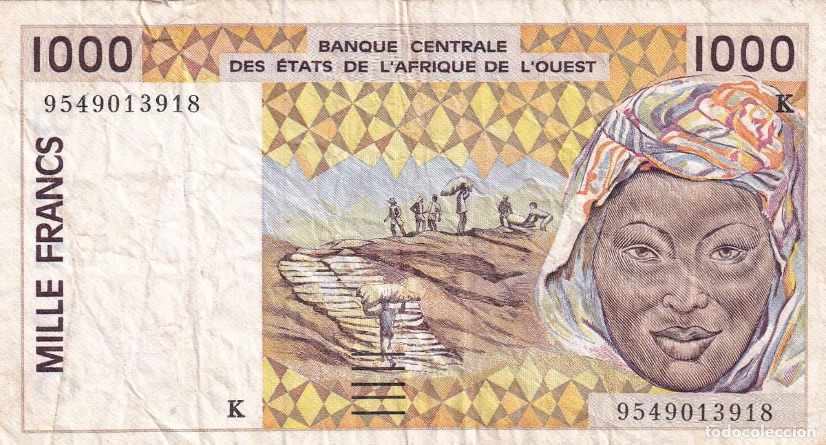 Internationale Banknoten: CRBX2500 BILLETE AFRICA OESTE 1000 FRANCOS BC