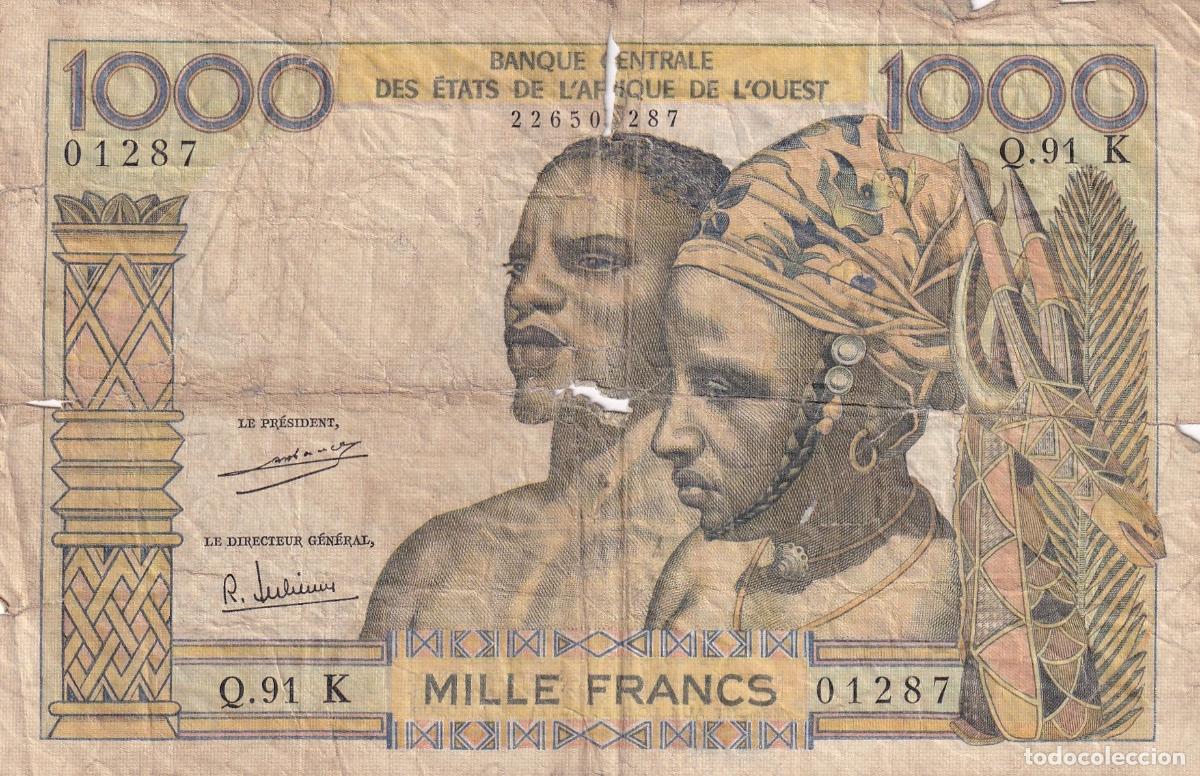Internationale Banknoten: CRBX2501 BILLETE AFRICA OESTE 1000 FRANCOS MC