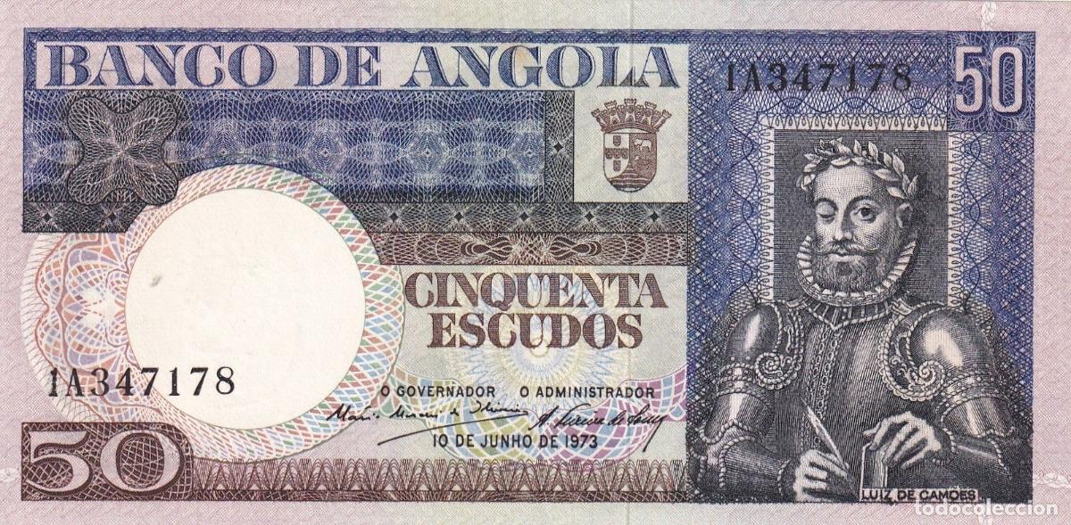 Internationale Banknoten: CRBX2508 BILLETE ANGOLA 50 ESCUDOS 1973 EBC