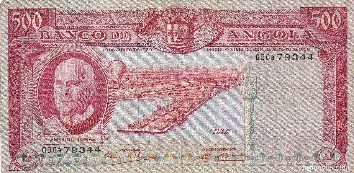 Internationale Banknoten: CRBX2509 BILLETE ANGOLA 500 ESCUDOS 1926 BC