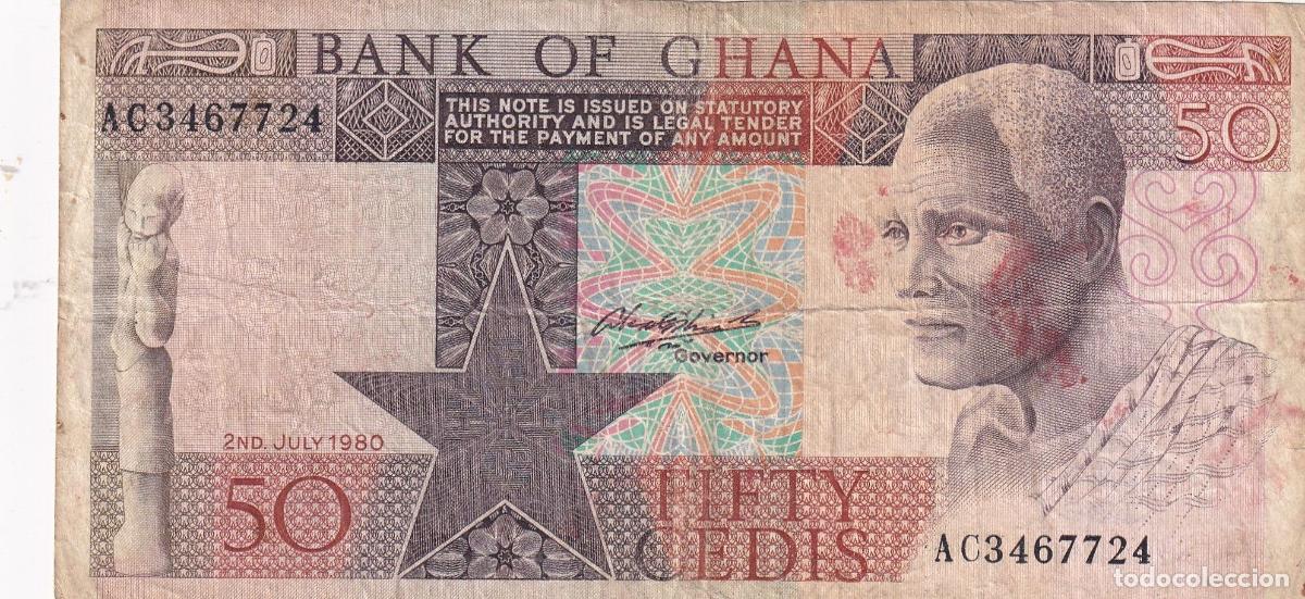 International Banknotes: CRBX2523 BILLETE GHANA 50 CEDIS 1980 BC