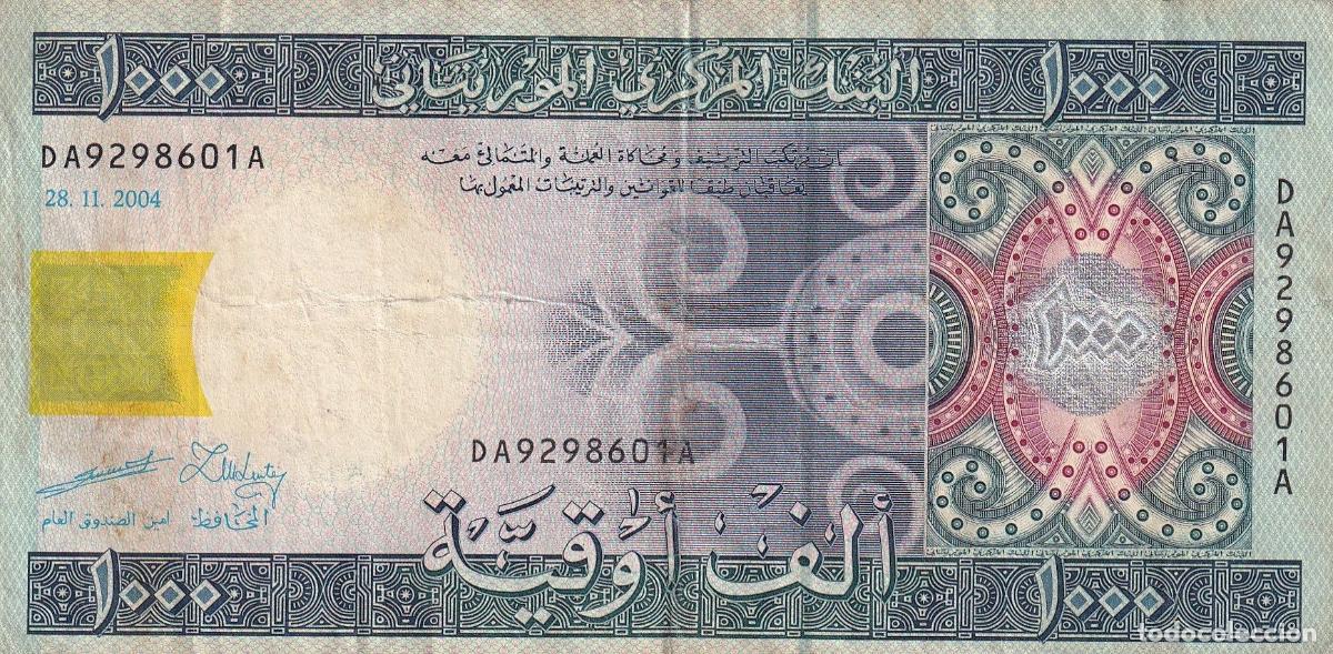 Internationale Banknoten: CRBX2536 BILLETE MAURITANIA 1000 OUGUILLA 2004 BC