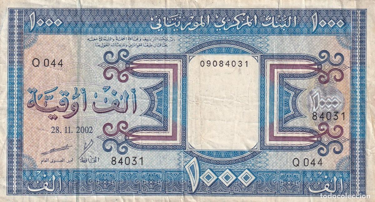 Internationale Banknoten: CRBX2537 BILLETE MAURITANIA 1000 OUGUILLA 2002 BC
