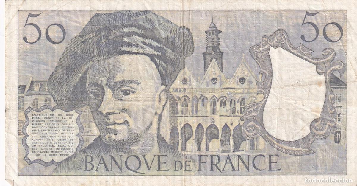 Internationale Banknoten: CRBX1466 BILLETE FRANCIA 50 FRANCOS 1976 USADO