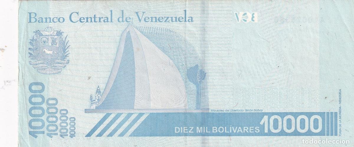 Notas Internacionais: CRBX2560 BILLETE VENEZUELA 10000 BOLIVARES ERROR IMPRENSION EBC+