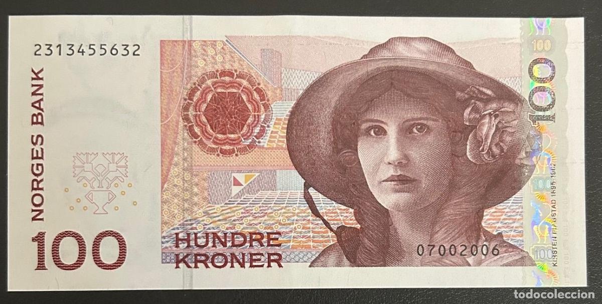 Billets internationaux: CRBX2573 BILLETE NORUEGA 100 CORONAS EBC