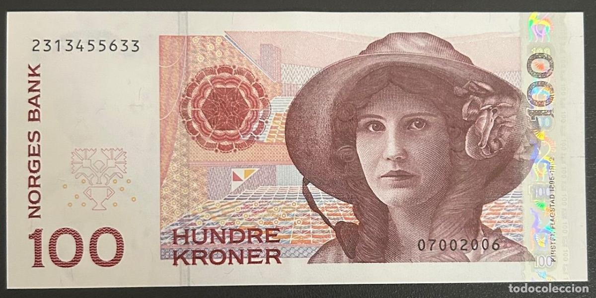 Billets internationaux: CRBX2574 BILLETE NORUEGA 100 CORONAS EBC