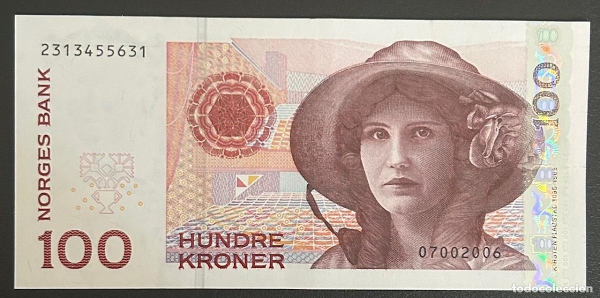 Billetes extranjeros: CRBX2575 BILLETE NORUEGA 100 CORONAS MBC+