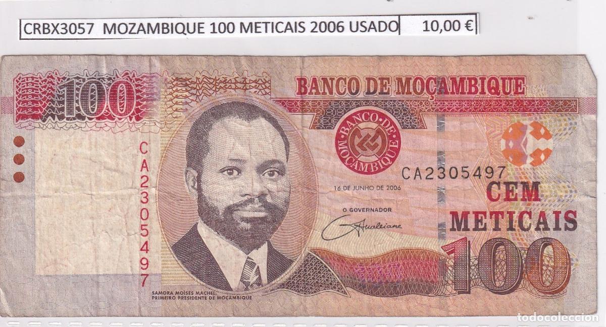 International Banknotes: CRBX3057 BILLETE MOZAMBIQUE 100 METICAIS 2006 USADO