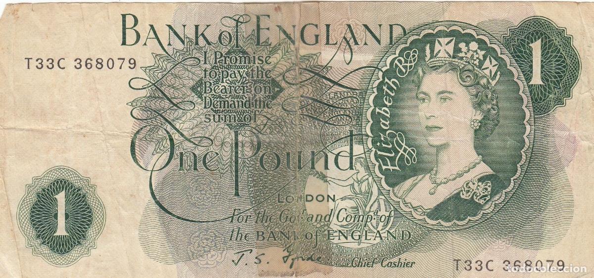 Notas Internacionais: CRBX2210 BILLETE INGLATERRA 1 POUND BC