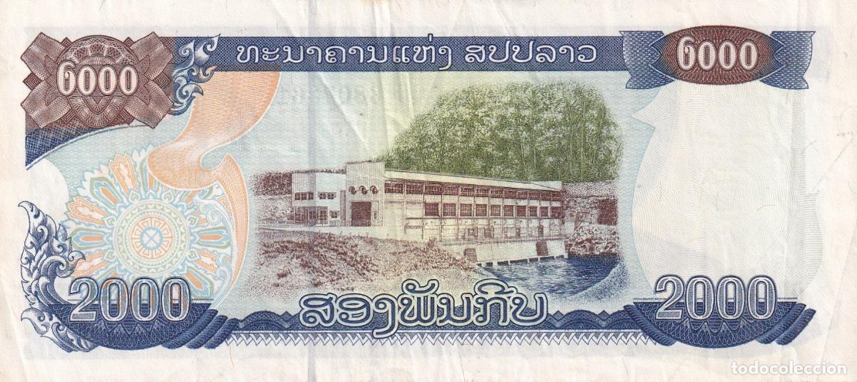 Billetes extranjeros: CRBX2909 BILLETE LAOS 2000 KIPS 2003 MBC - Foto 2